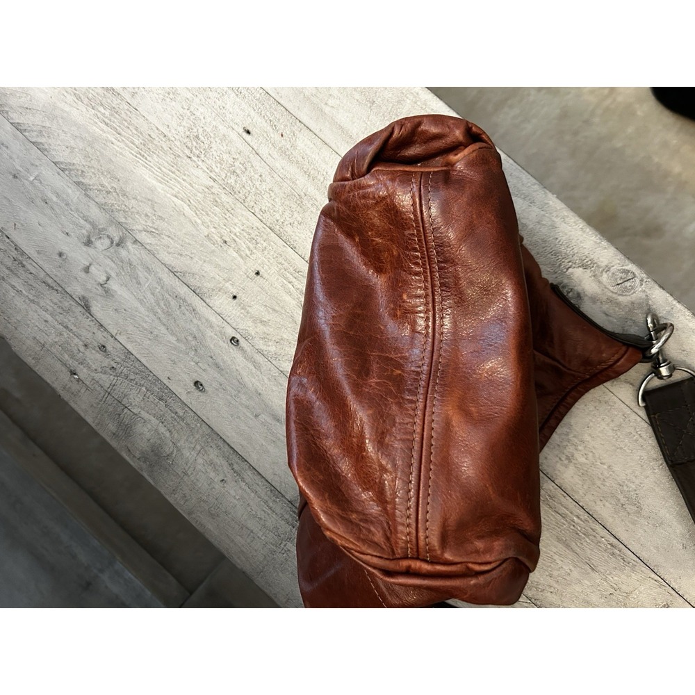 Rough And Tumble Bag Leather Cognac Distressed Boho Limited - Picture 12 of 15